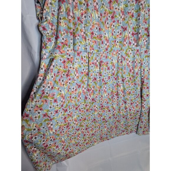 NWT J.Jill Women's Floral Layered Rayon Jersey Dress Sz 4x Boho Resortwear - Picture 4 of 11